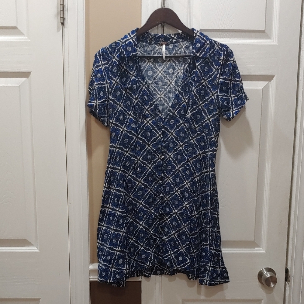 Free People Blue Women's Dress